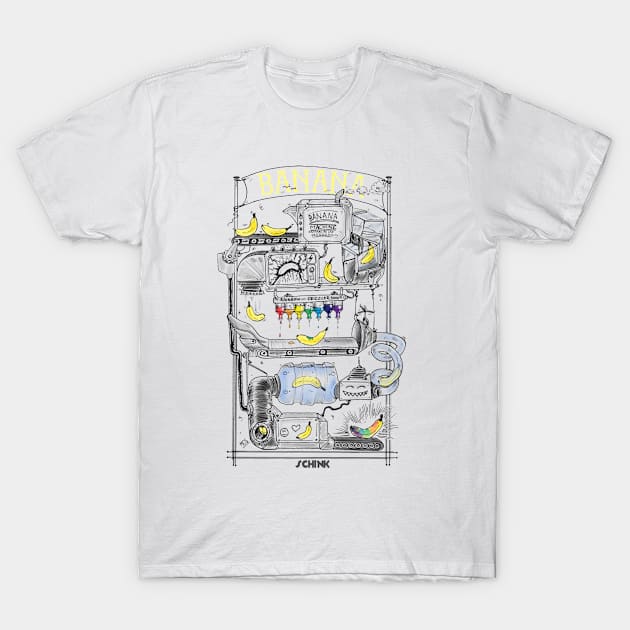 Banana Machine T-Shirt by Schink